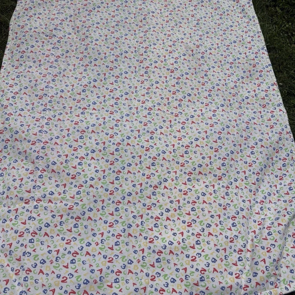 Vintage Handmade Patchwork Tied Quilt Upcycled Clothing Kids 52x63